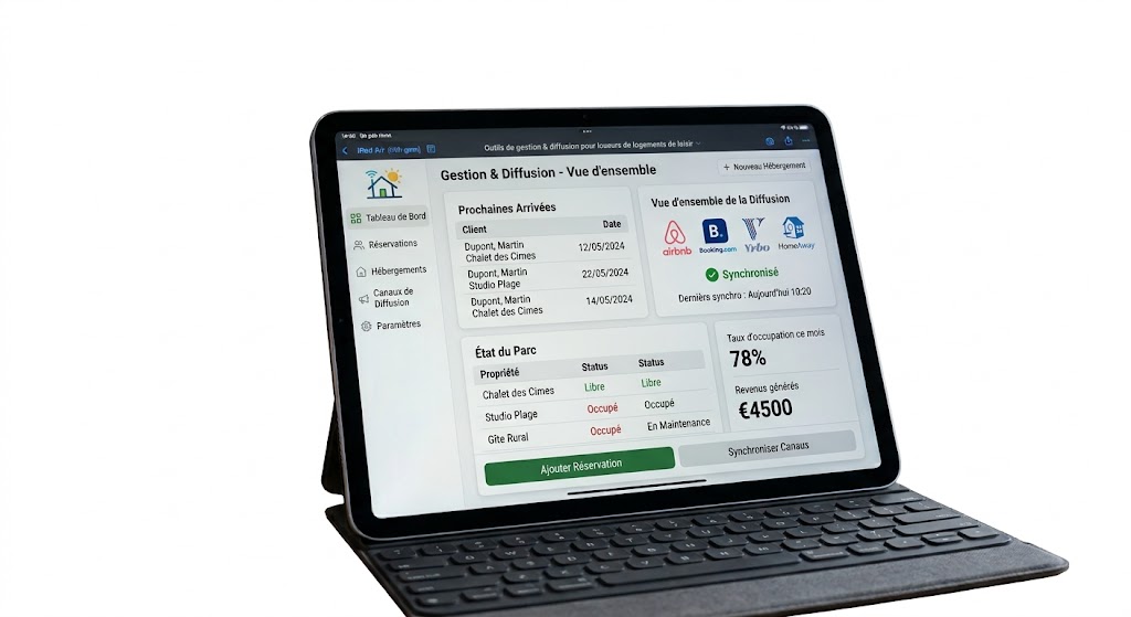 Exemple de style illustrant Outils de gestion & diffusion pour loueurs de logements de loisir