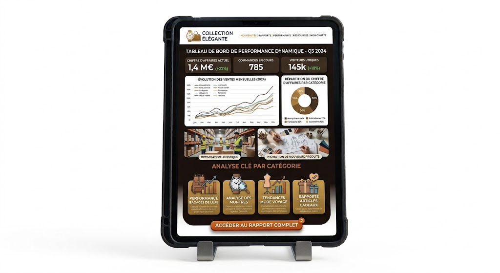 Exemple de style illustrant Site web dynamique
