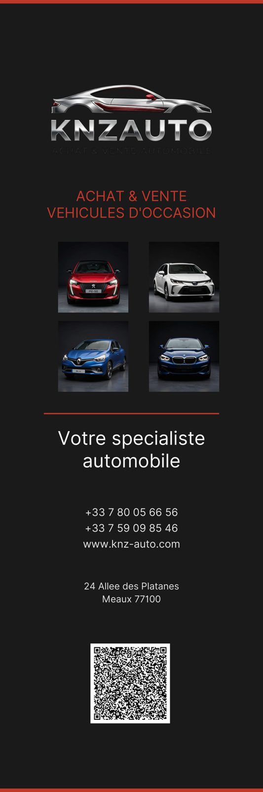 KNZ AUTO — bannière verticale