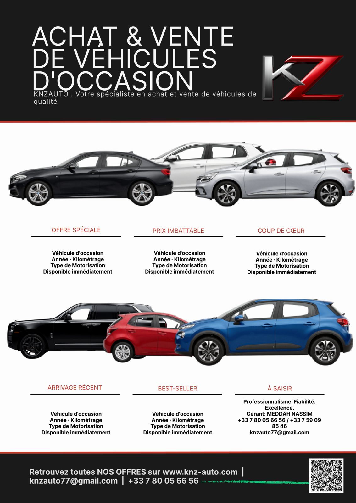 KNZ AUTO — flyer sélection de véhicules